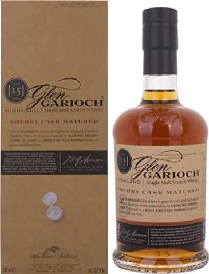Een fles Glen Garioch, uit het schap in de winkel in Bathmen