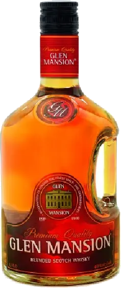 Een fles Glen Mansion, uit het schap in de winkel in Bathmen