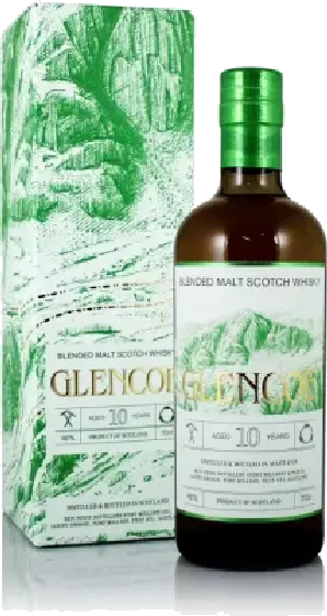 Een fles Glencoe, uit het schap in de winkel in Bathmen