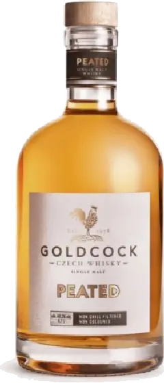 Een fles Gold Cock, uit het schap in de winkel in Bathmen