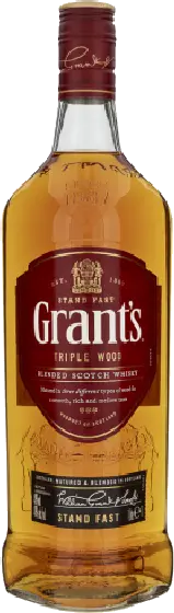 Een fles Grant’s, uit het schap in de winkel in Bathmen