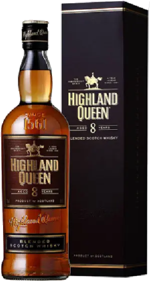 Een fles Highland Queen, uit het schap in de winkel in Bathmen