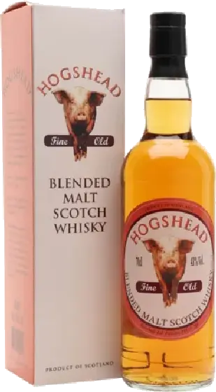 Een fles Hogshead Fine Old, uit het schap in de winkel in Bathmen
