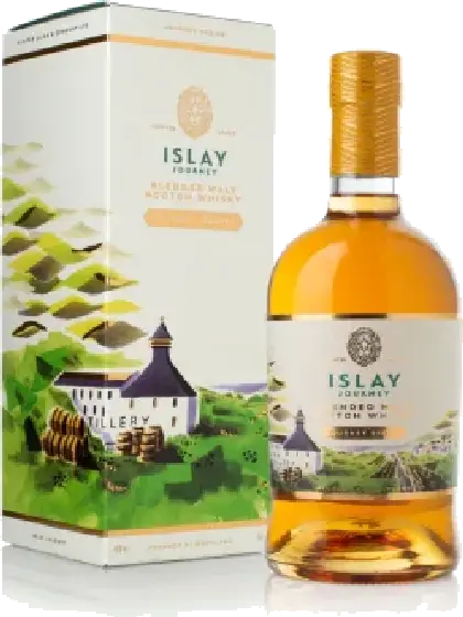 Een fles Hunter Laing Journey, uit het schap in de winkel in Bathmen