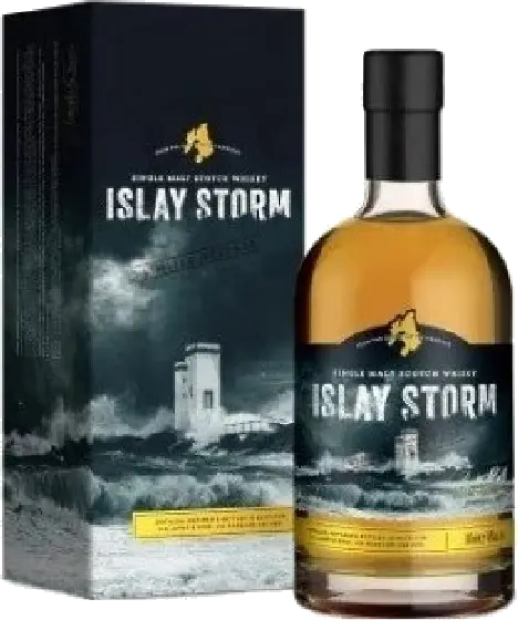 Een fles Islay Storm, uit het schap in de winkel in Bathmen