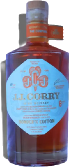Een fles J.J. Corry, uit het schap in de winkel in Bathmen