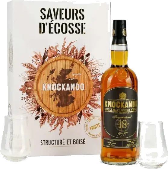 Een fles Knockando, uit het schap in de winkel in Bathmen