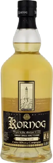 Een fles Kornog, uit het schap in de winkel in Bathmen