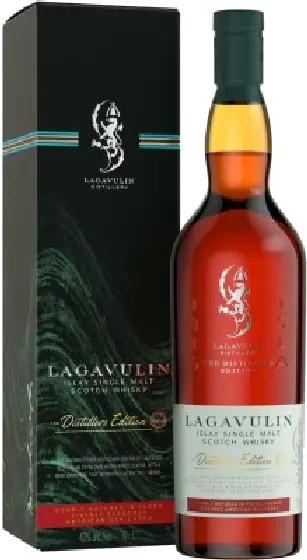 Een fles Lagavulin, uit het schap in de winkel in Bathmen