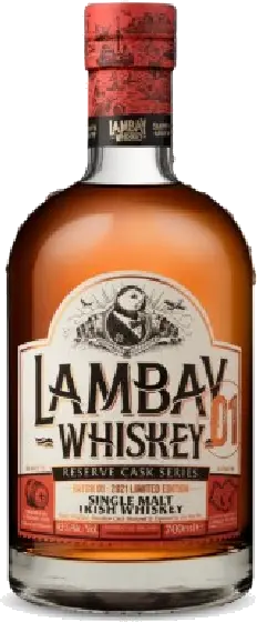 Een fles Lambay, uit het schap in de winkel in Bathmen