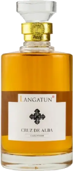 Een fles Langtun, uit het schap in de winkel in Bathmen