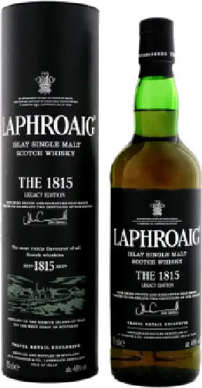 Een fles Laphroaig, uit het schap in de winkel in Bathmen