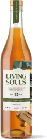Een fles Living Souls, uit het schap in de winkel in Bathmen