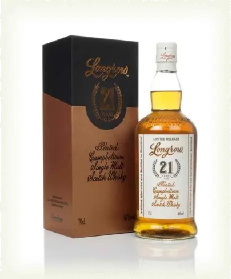 Een fles Longrow, uit het schap in de winkel in Bathmen