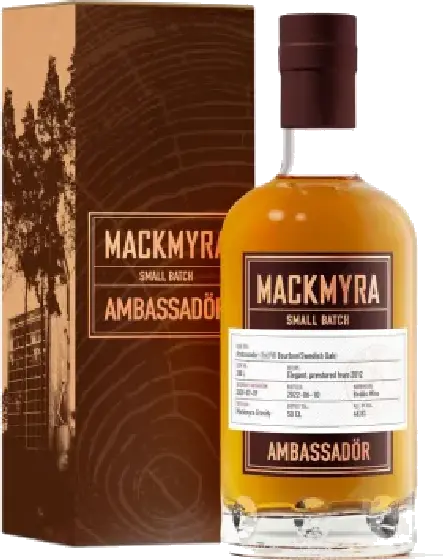 Een fles Mackmyra, uit het schap in de winkel in Bathmen