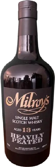 Een fles Milroy’s, uit het schap in de winkel in Bathmen