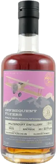 Een fles Miltonduff, uit het schap in de winkel in Bathmen