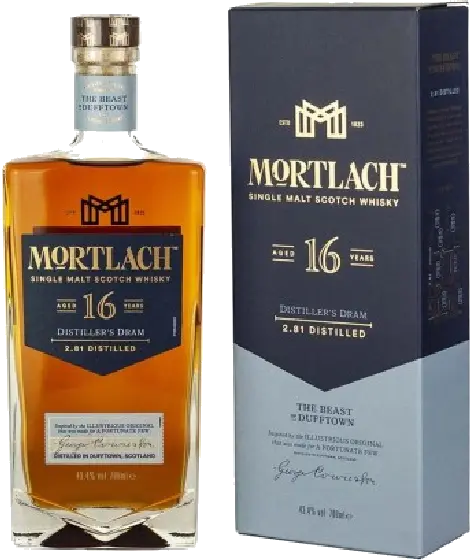 Een fles Mortlach, uit het schap in de winkel in Bathmen