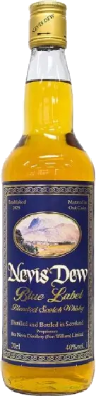 Een fles Nevis Dew, uit het schap in de winkel in Bathmen