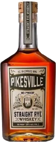 Een fles Pikesville, uit het schap in de winkel in Bathmen