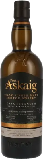 Een fles Port Askaig, uit het schap in de winkel in Bathmen