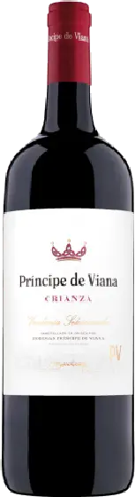 Een fles Príncipe de Viana, uit het schap in de winkel in Bathmen
