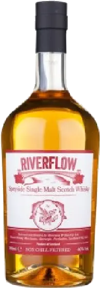 Een fles Riverflow, uit het schap in de winkel in Bathmen
