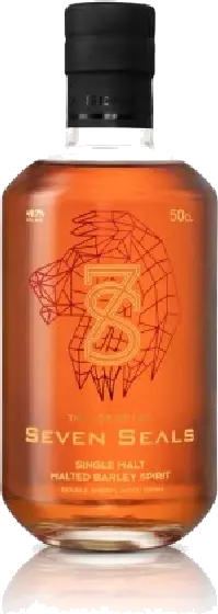 Een fles Seven Seals, uit het schap in de winkel in Bathmen
