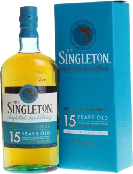 Een fles Singleton, uit het schap in de winkel in Bathmen