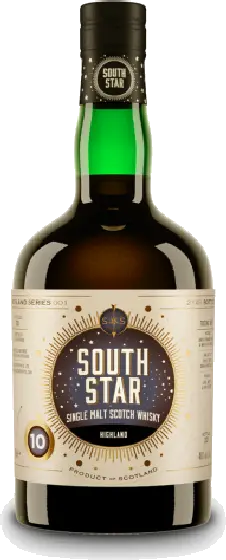 Een fles South Star Spirits, uit het schap in de winkel in Bathmen