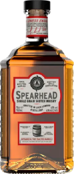 Een fles Spearhead, uit het schap in de winkel in Bathmen