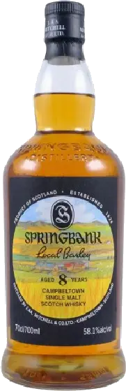 Een fles Springbank, uit het schap in de winkel in Bathmen