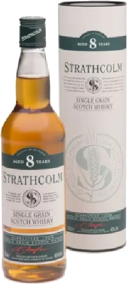 Een fles Strathcolm, uit het schap in de winkel in Bathmen