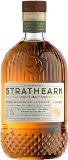 Een fles Strathearn, uit het schap in de winkel in Bathmen