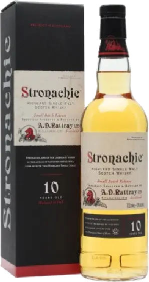 Een fles Stronachie, uit het schap in de winkel in Bathmen