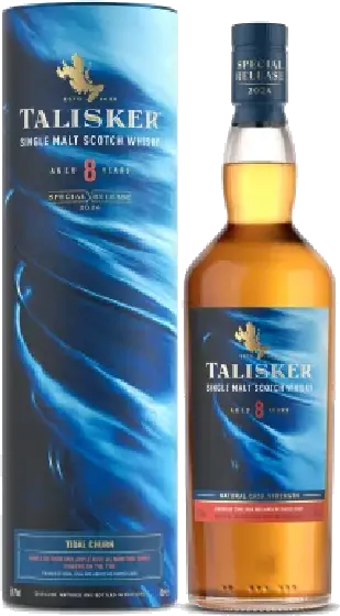 Een fles Talisker, uit het schap in de winkel in Bathmen