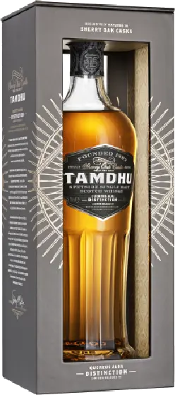 Een fles Tamdhu, uit het schap in de winkel in Bathmen