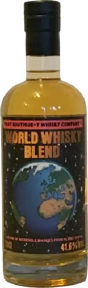 Een fles That Boutique-y Whisky Company, uit het schap in de winkel in Bathmen