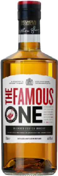 Een fles The Famous Grouse, uit het schap in de winkel in Bathmen