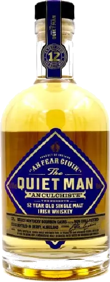 Een fles The Quiet Man, uit het schap in de winkel in Bathmen