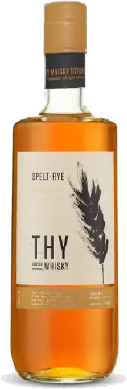 Een fles Thy, uit het schap in de winkel in Bathmen