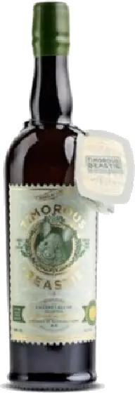 Een fles Timorous Beastie, uit het schap in de winkel in Bathmen