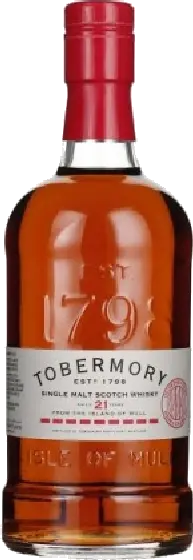 Een fles Tobermory, uit het schap in de winkel in Bathmen