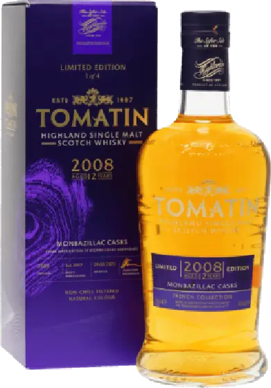 Een fles Tomatin, uit het schap in de winkel in Bathmen