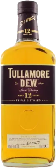Een fles Tullamore, uit het schap in de winkel in Bathmen