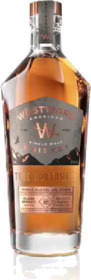 Een fles Westward, uit het schap in de winkel in Bathmen