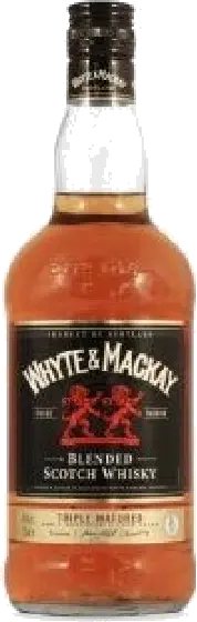 Een fles Whyte & Mackay, uit het schap in de winkel in Bathmen