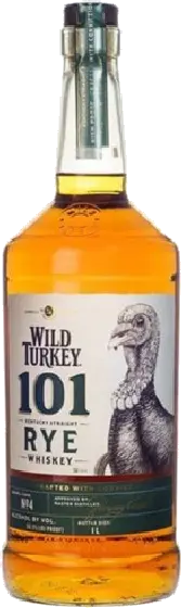 Een fles Wild Turkey, uit het schap in de winkel in Bathmen
