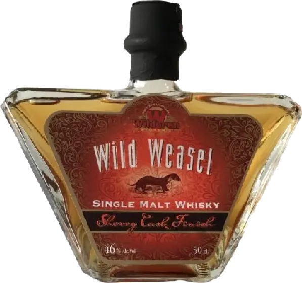 Een fles Wild Weasel, uit het schap in de winkel in Bathmen
