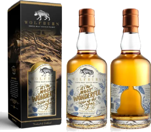 Een fles Wolfburn, uit het schap in de winkel in Bathmen